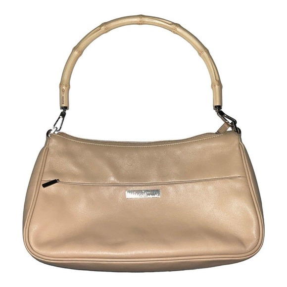 Gucci Vintage Bamboo Leather Baguette Beige Shoulder Bag - Picture 15 of 16